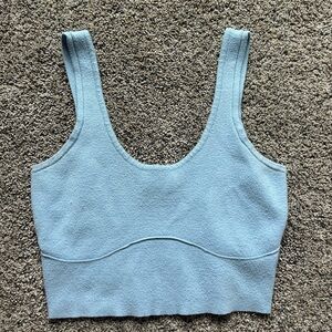 Kendal and Kylie blue cropped tank top